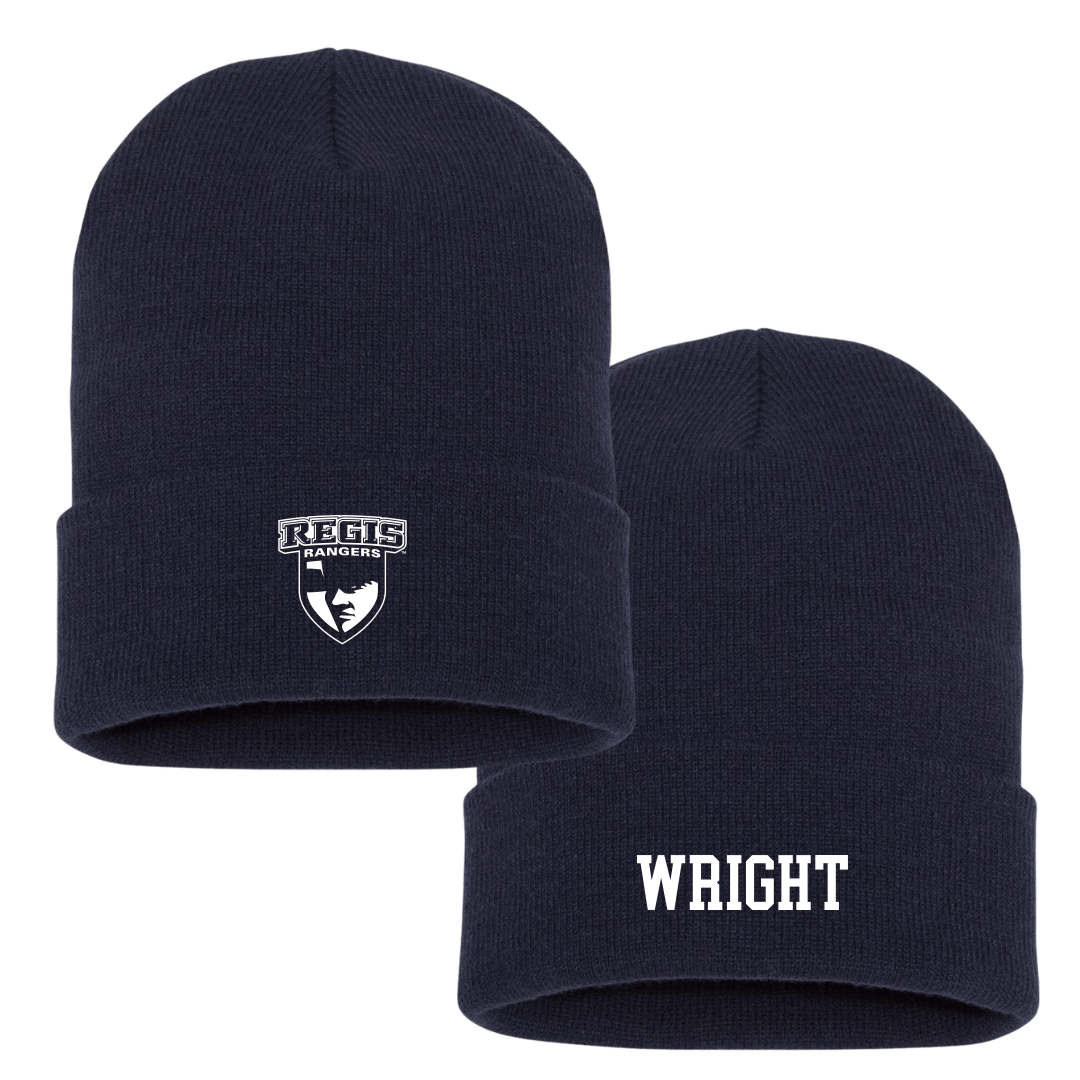 Regis University (Colorado) Baseball Navy Beanie - #36 Jacob Wright