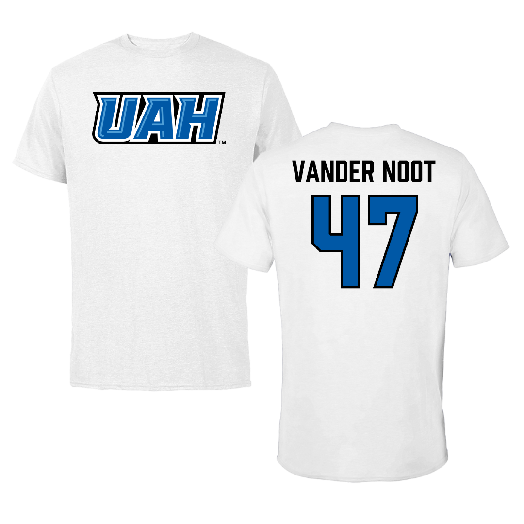 Huntsville Lacrosse (M) White Performance Tee - #47 Tanner Vander Noot