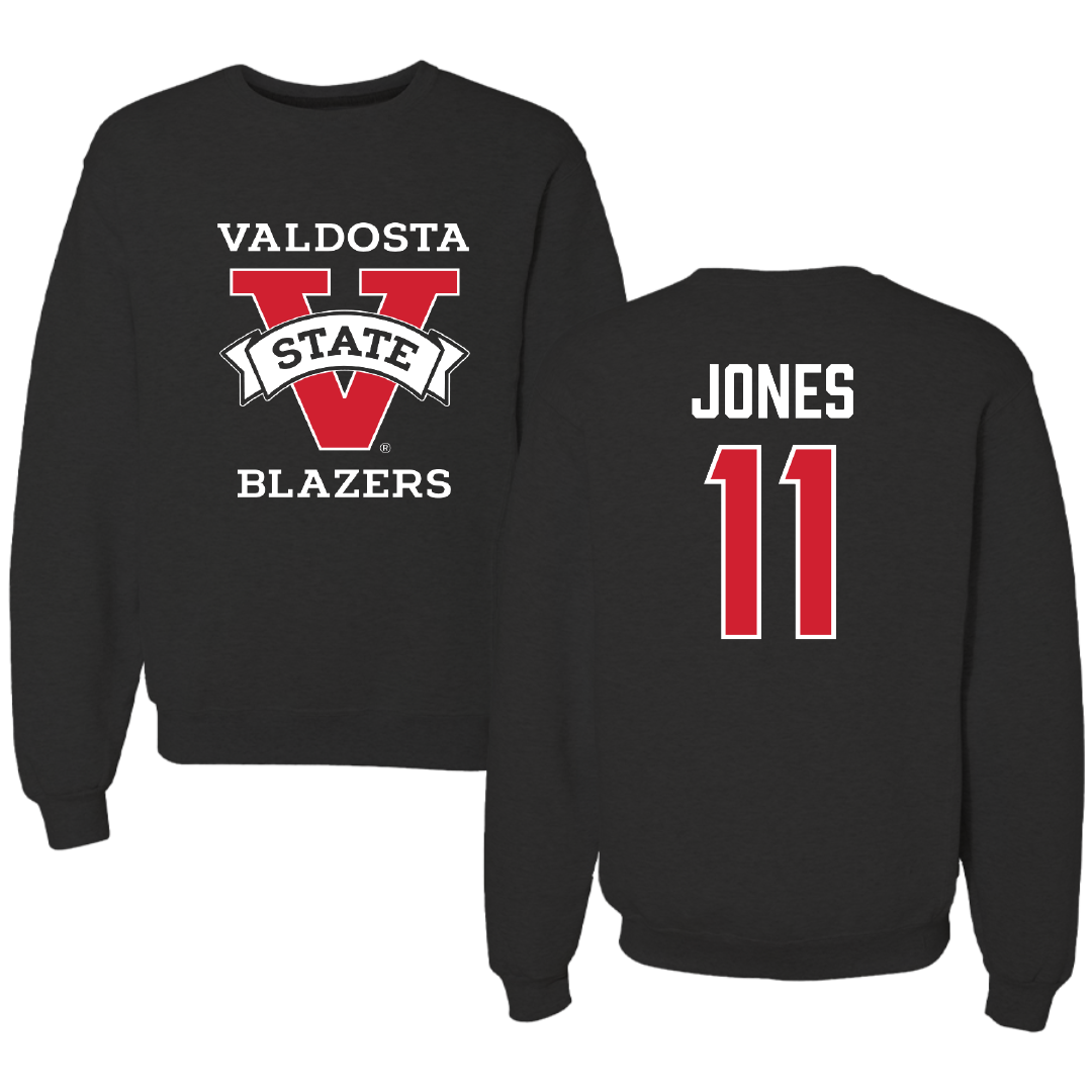 Valdosta State University Basketball (W) Black Crewneck - #11 MJ Jones