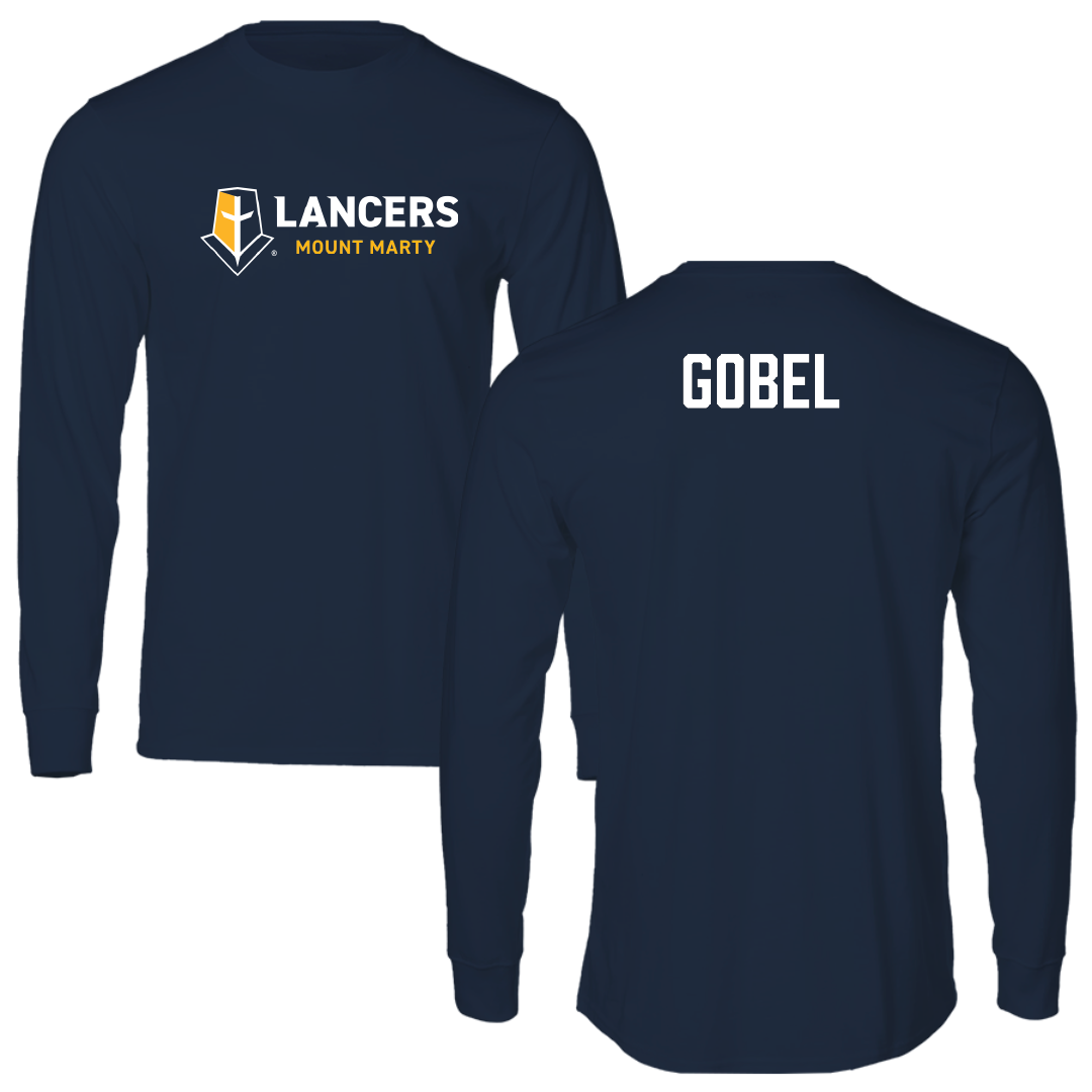 Mount Marty University TF and XC Navy Long Sleeve - Austin Gobel
