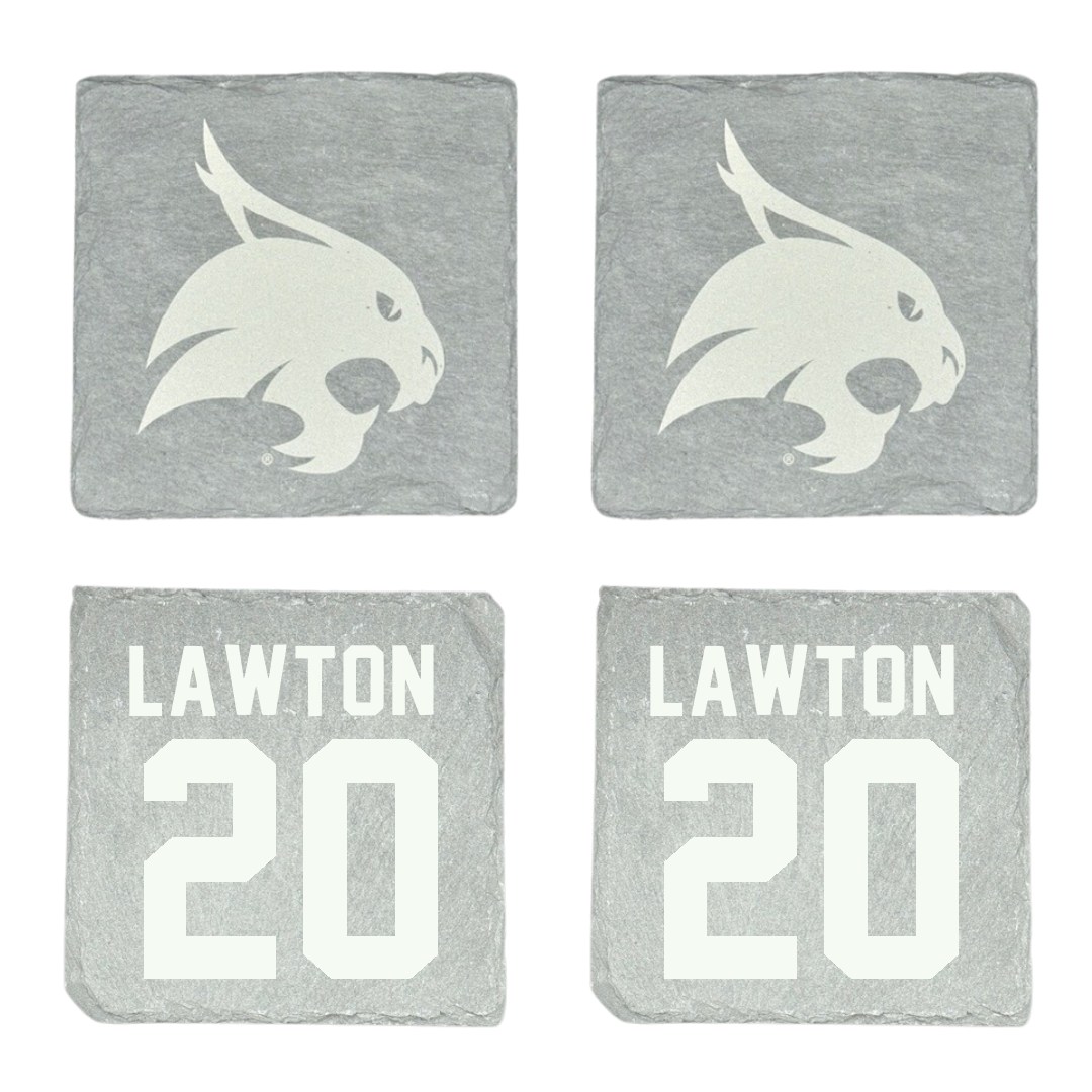 Texas State University Football Stone Coaster (4 Pack)  - #20 Jayden Lawton