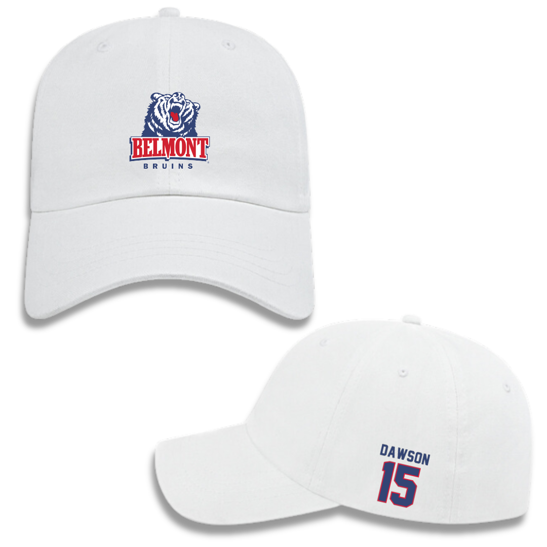 Belmont University Softball White Hat - #15 Maisie Dawson