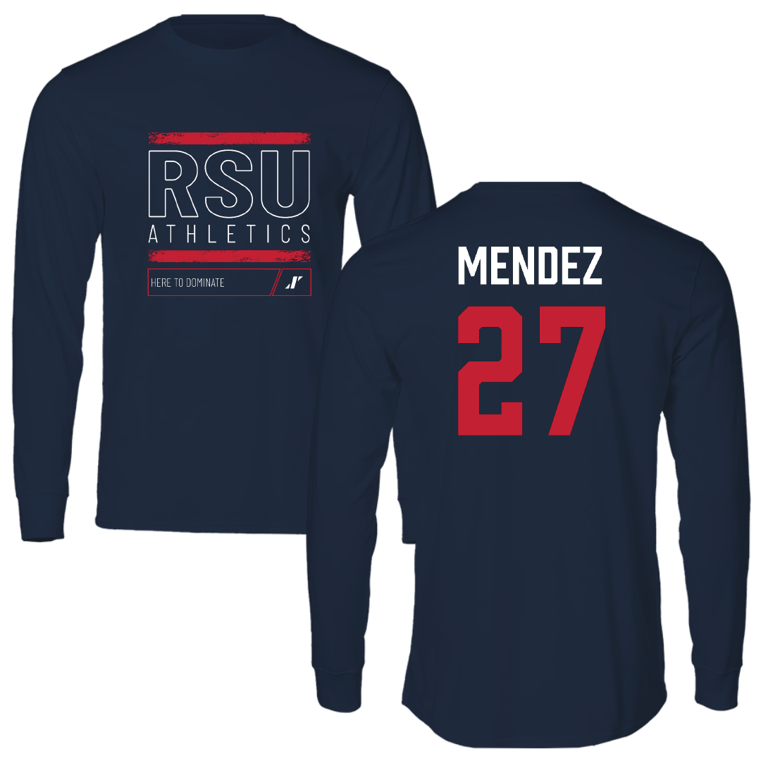 Rogers State University Soccer (W) Navy Dominate Long Sleeve - #27 Taylor Mendez