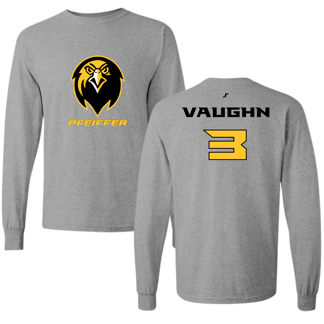 Pfeiffer University Softball Sport Gray Long Sleeve - #3 Heather Vaughn