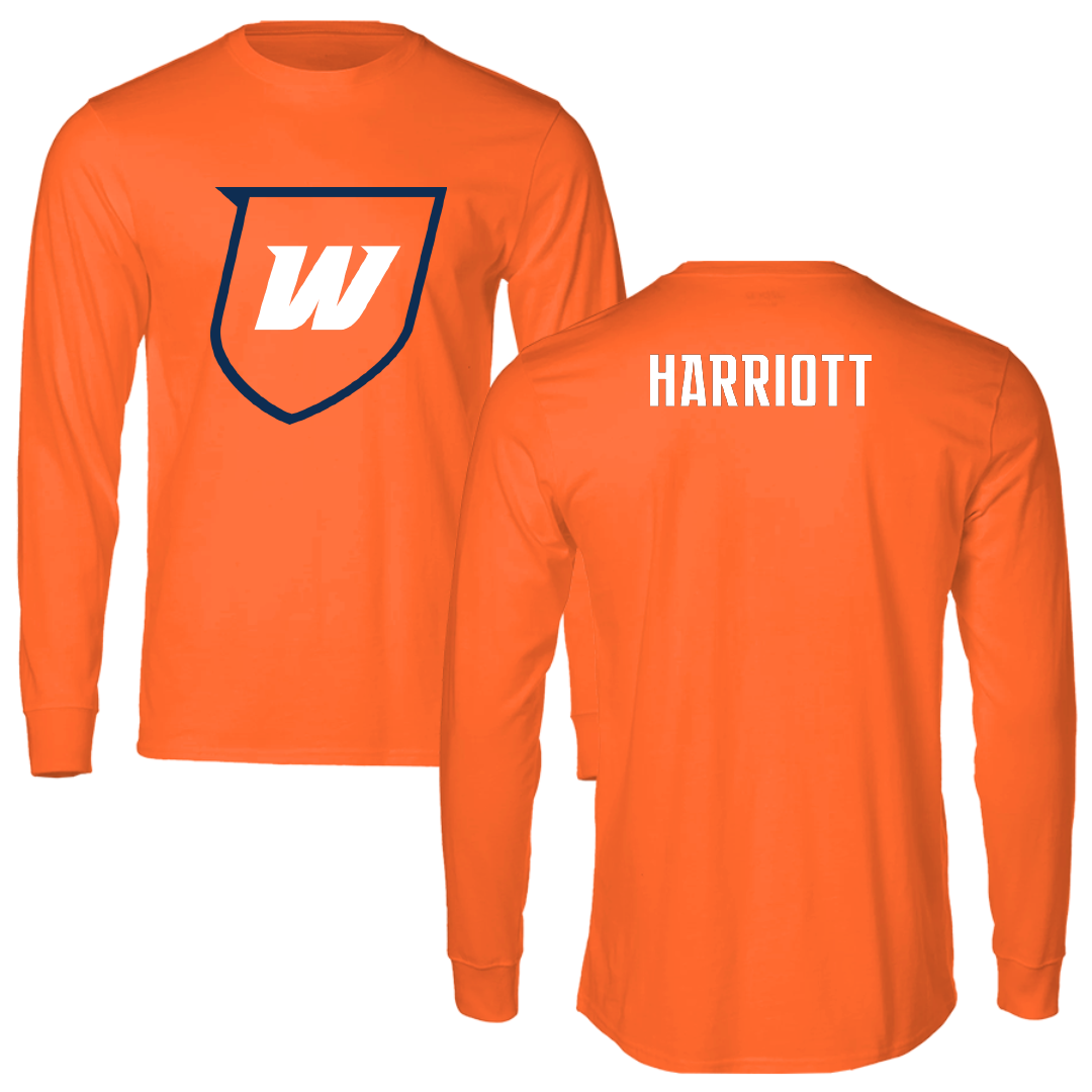 Western Connecticut State University Football Orange Wolves Performance Long Sleeve - Devonte Harriott