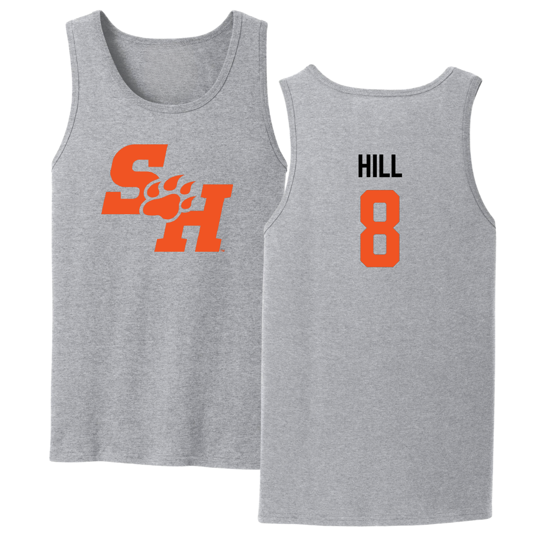 Sam Houston State University Soccer Sport Gray Tank Top - #8 Kinsey Hill