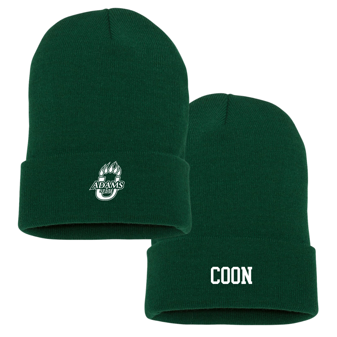 Adams State University Wrestling (M) University Green Beanie - Josh Coon
