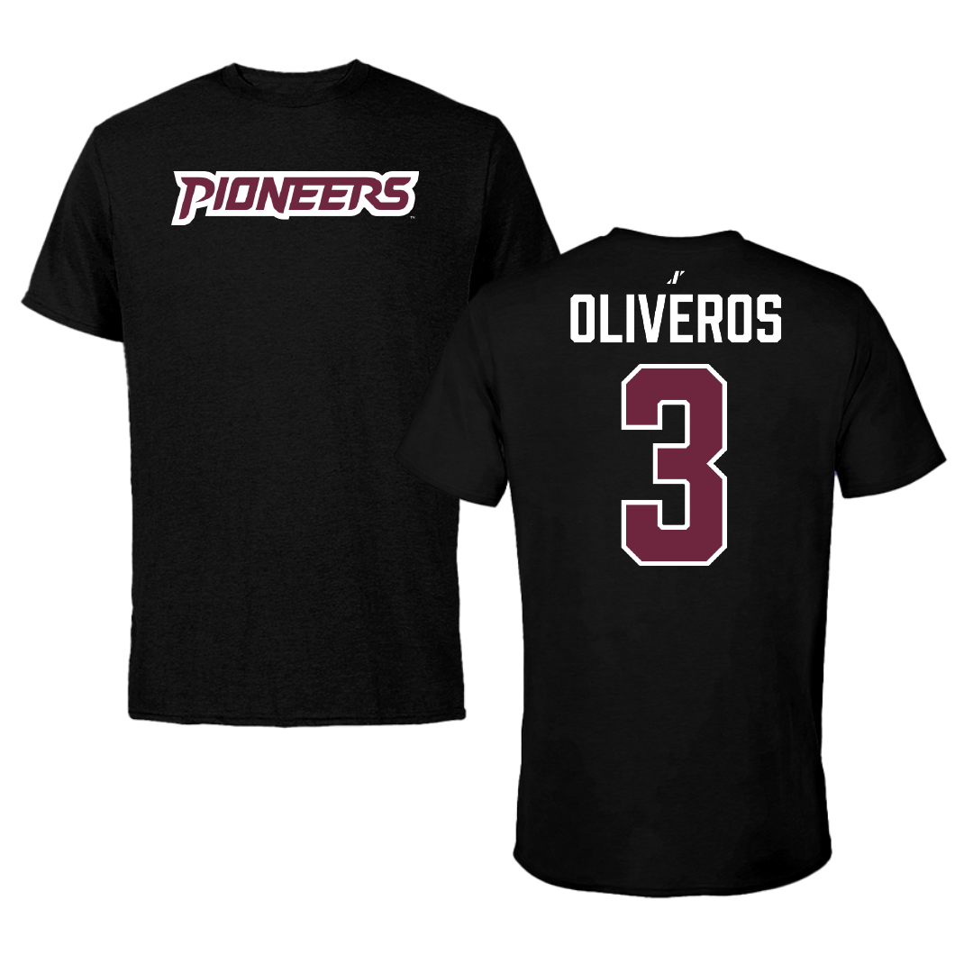 Texas Woman's University Soccer Black Tee - #3 Ailyn Oliveros