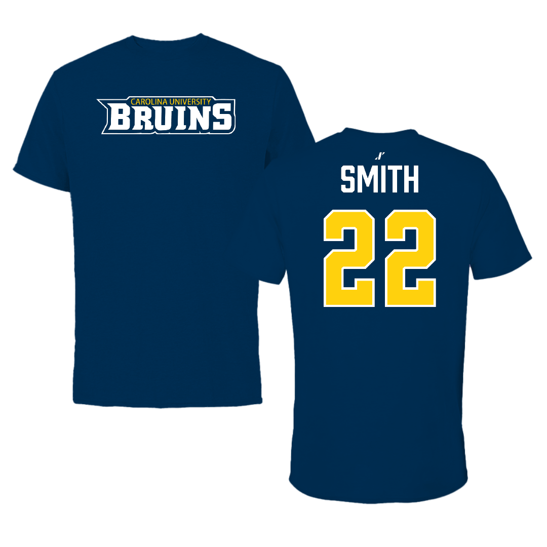 Carolina University Basketball (M) Navy Performance Tee - #22 Dawson-Baylor Smith