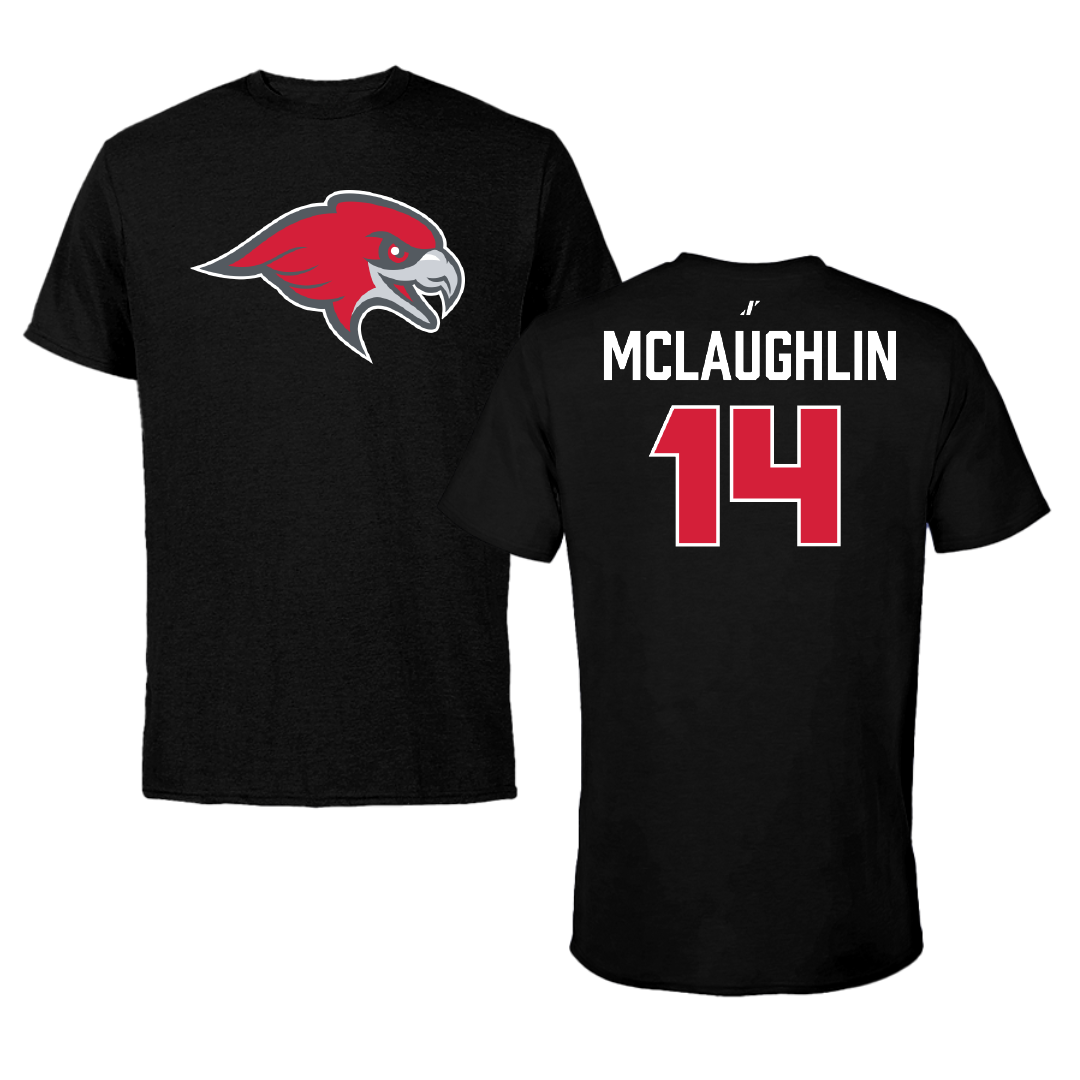 Montclair State University Football Black Performance Tee - #14 Aidan McLaughlin