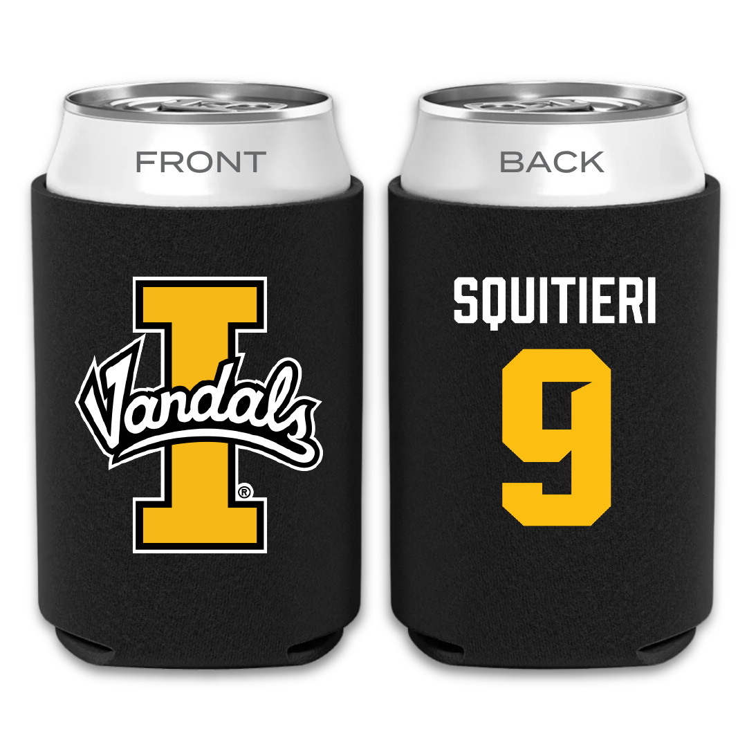 University of Idaho Soccer Black Can Cooler - #9 Heather Squitieri