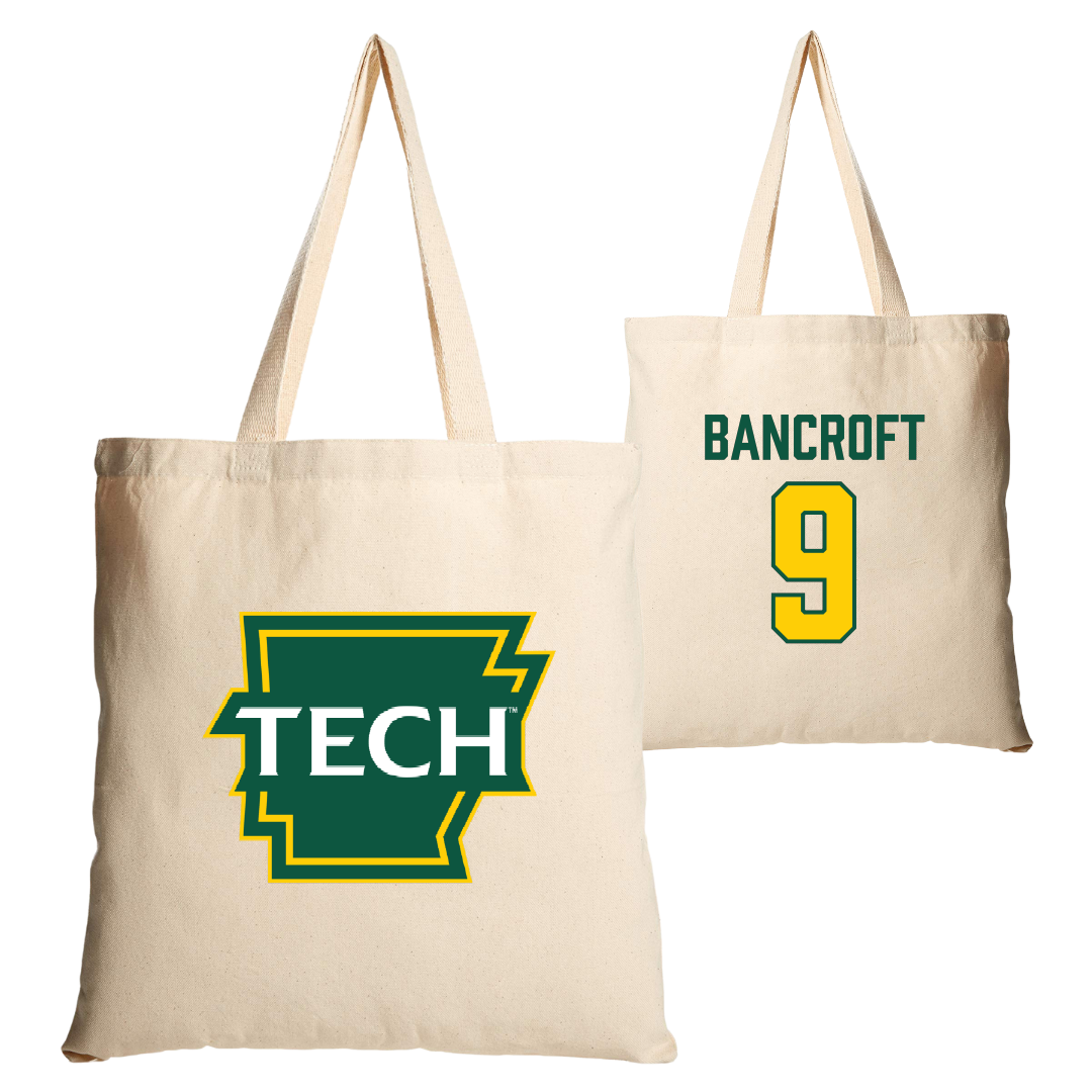 Arkansas Tech University Softball Tan Canvas Tote Bag - #9 Brinly Bancroft