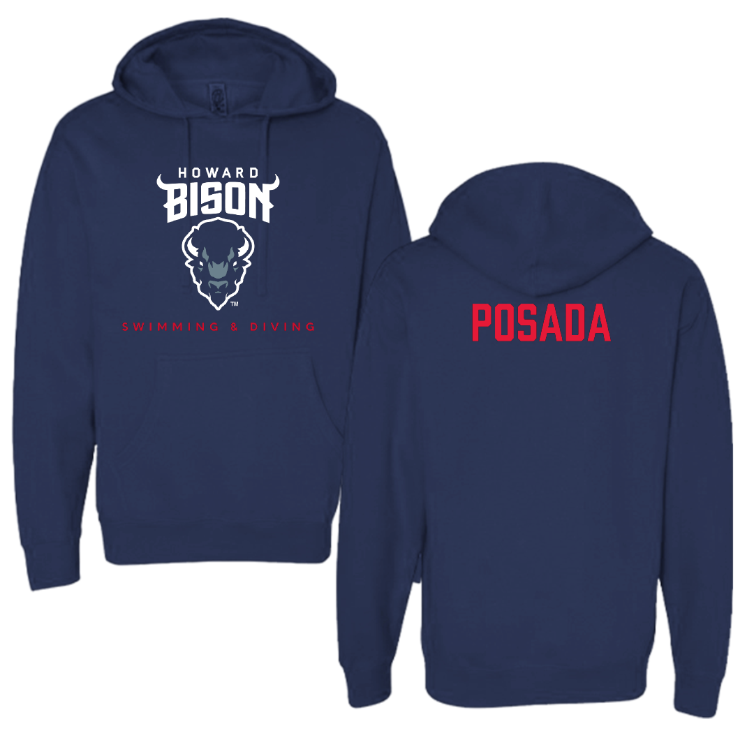 Howard University Swimming & Diving Navy Hoodie - Chanice Posada