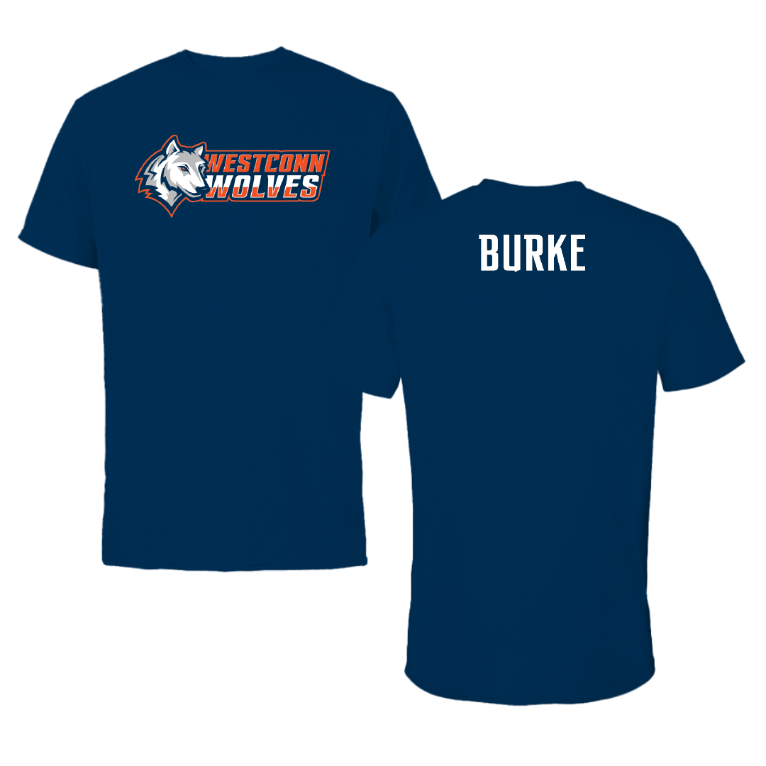 Western Connecticut State University Softball Navy Performance Tee - Finley Burke