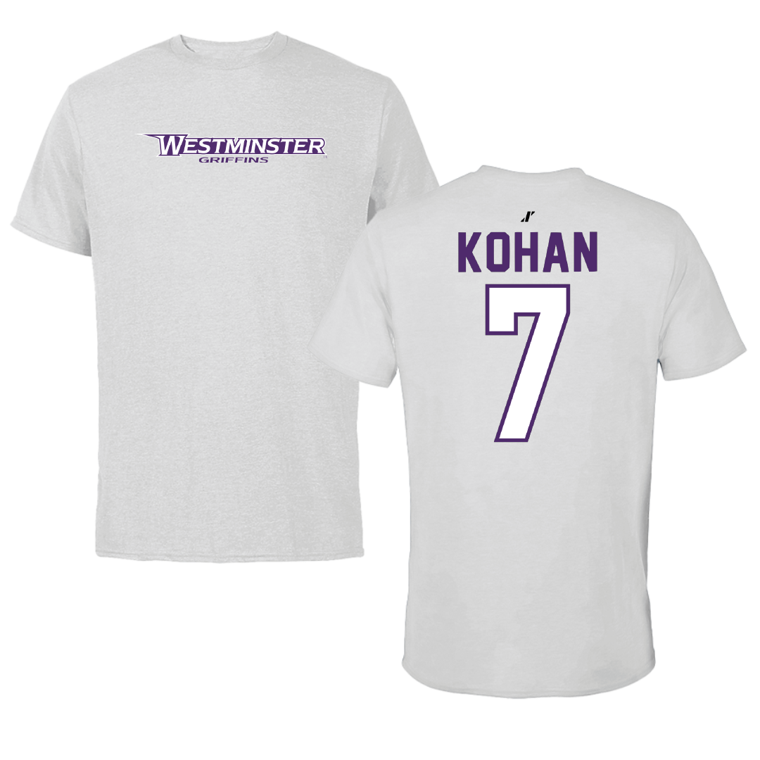 Westminster University (Utah) Lacrosse Light Gray Performance Tee - #7 Jadyn Kohan