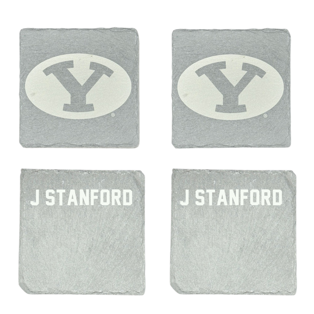 Brigham Young University TF and XC Stone Coaster (4 Pack)  - Jacob J Stanford