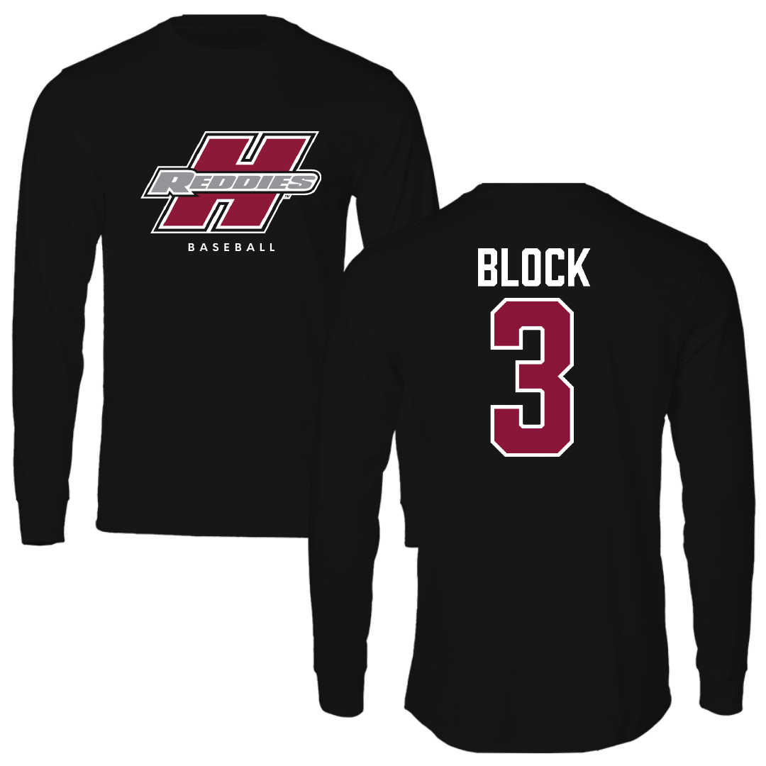 Henderson State University Baseball Black Long Sleeve - #3 Dylan Block