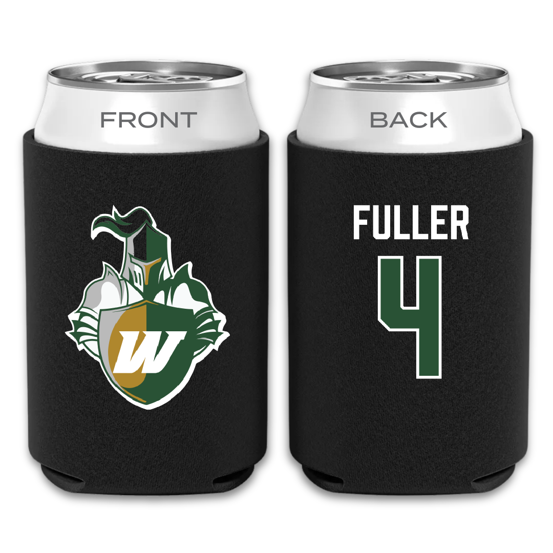 Webber International University Football Black Can Cooler - #4 Anthony Fuller