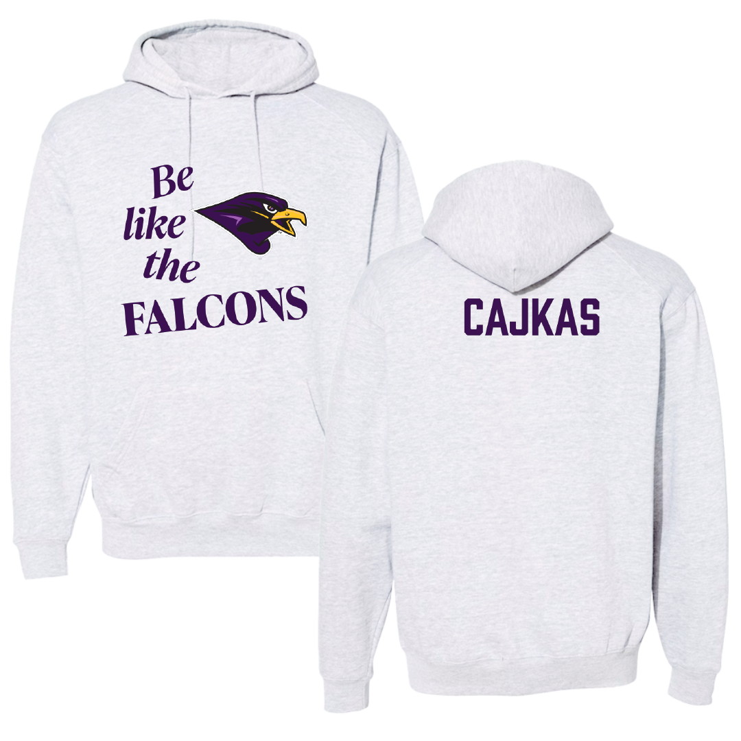 University of Montevallo Swimming & Diving Light Gray Be Like Us Hoodie - Petra Cajkas