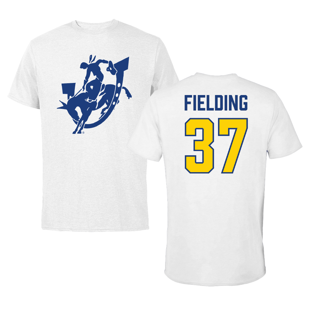 Southern Arkansas University Baseball White Tee - #37 Wyatt Fielding