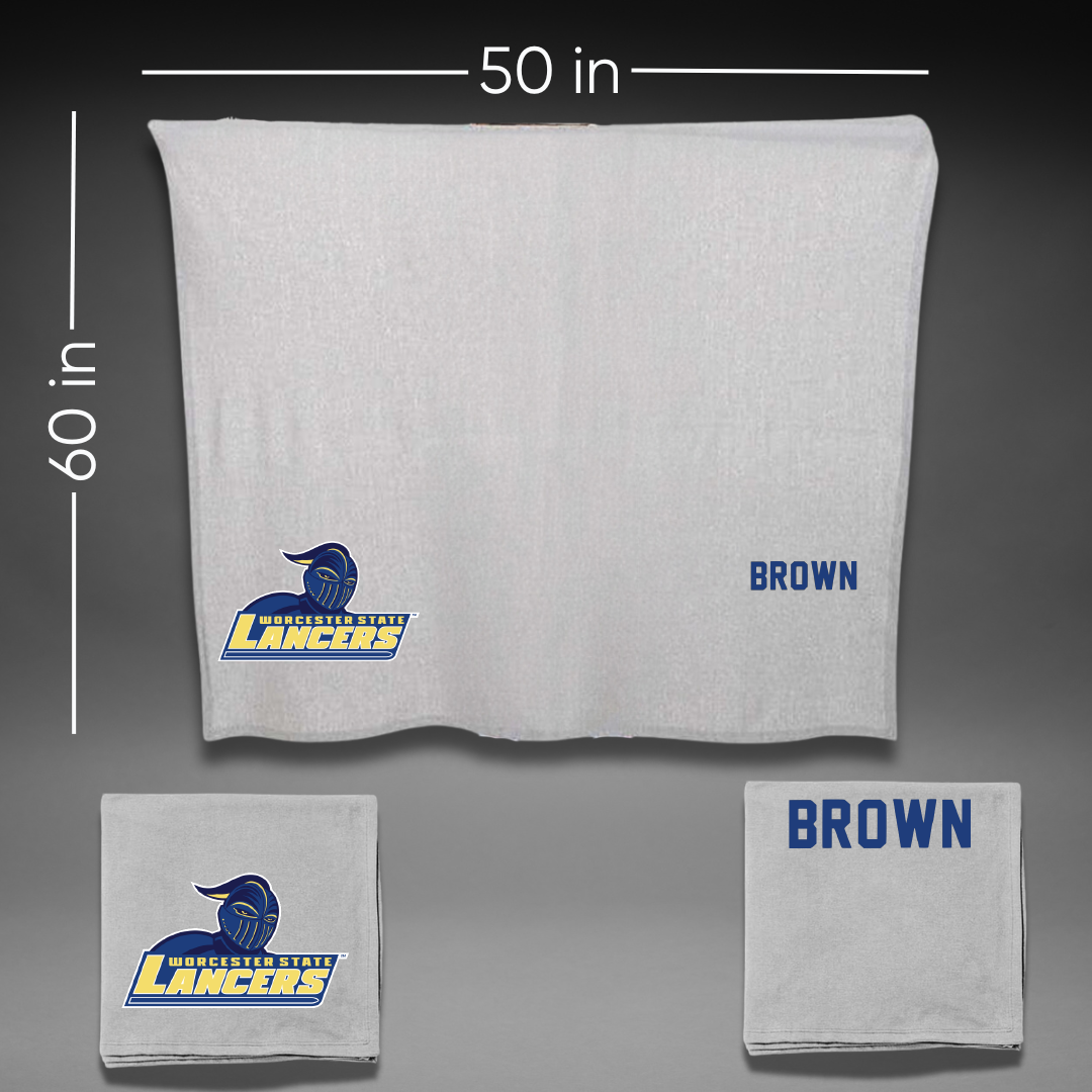 Worcester State University TF and XC Gray Blanket - Ryan Brown