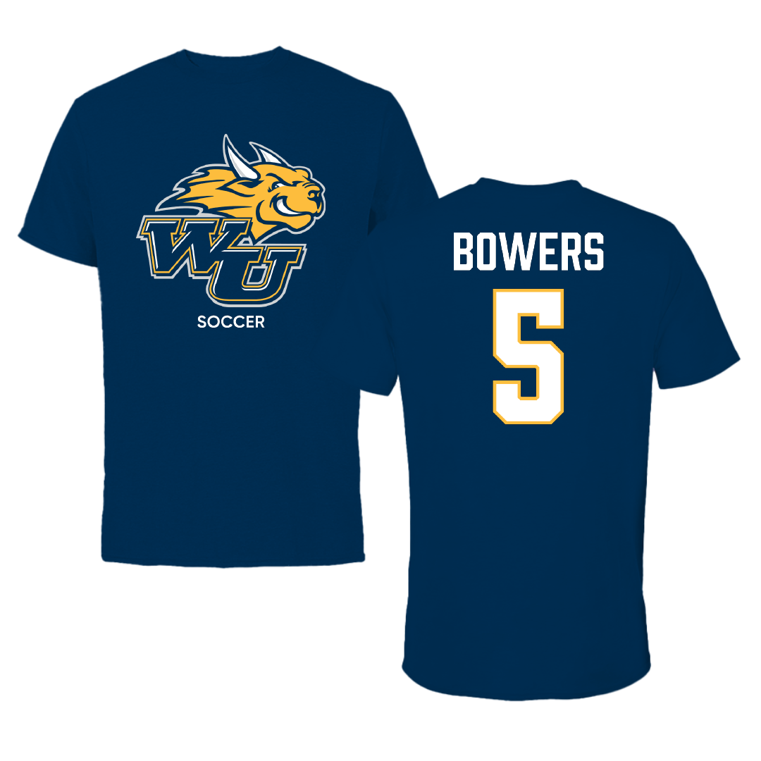 Webster University Soccer (W) Navy University Tee - #5 Gemma Bowers
