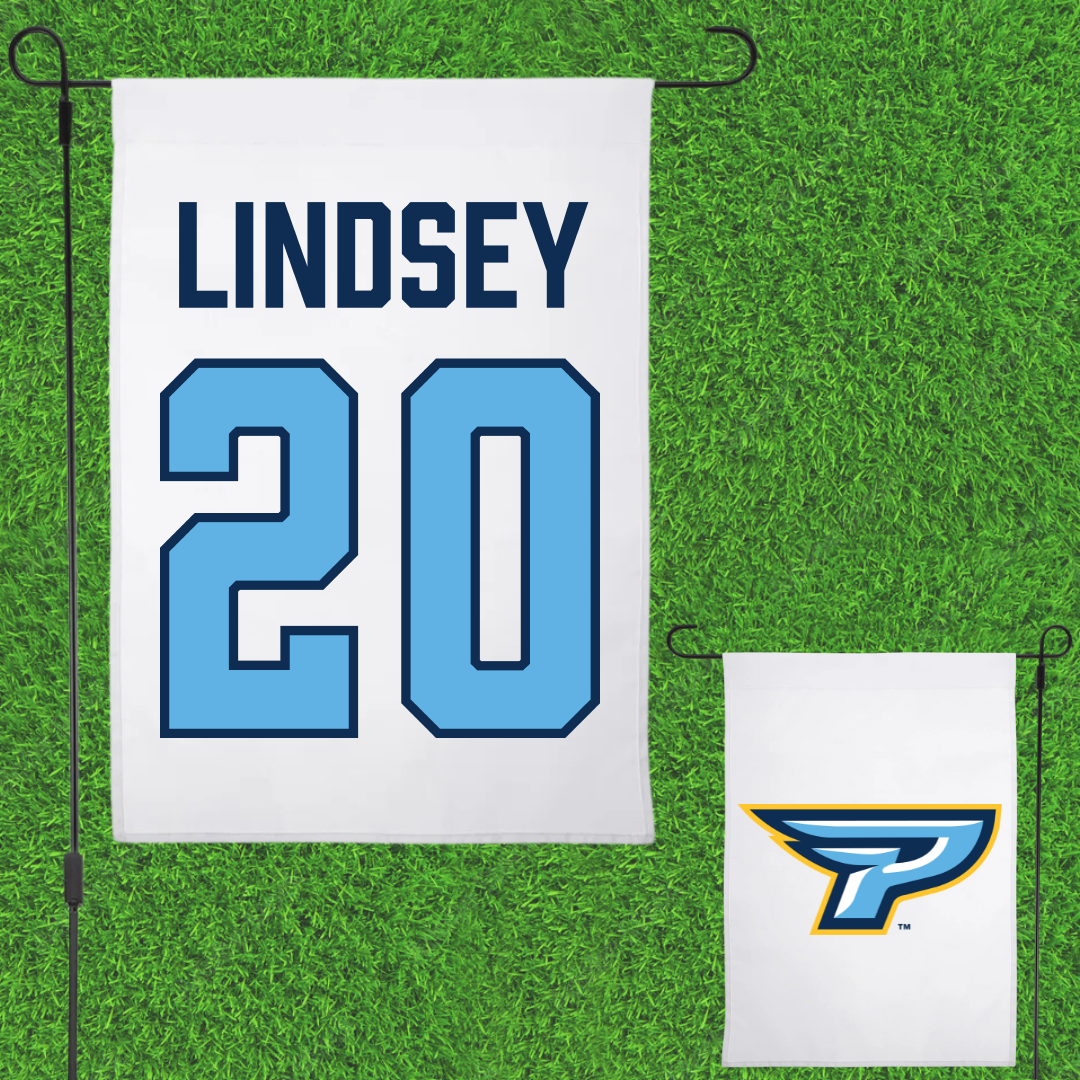 Point University Baseball White Garden Flag - #20 Dylan Lindsey