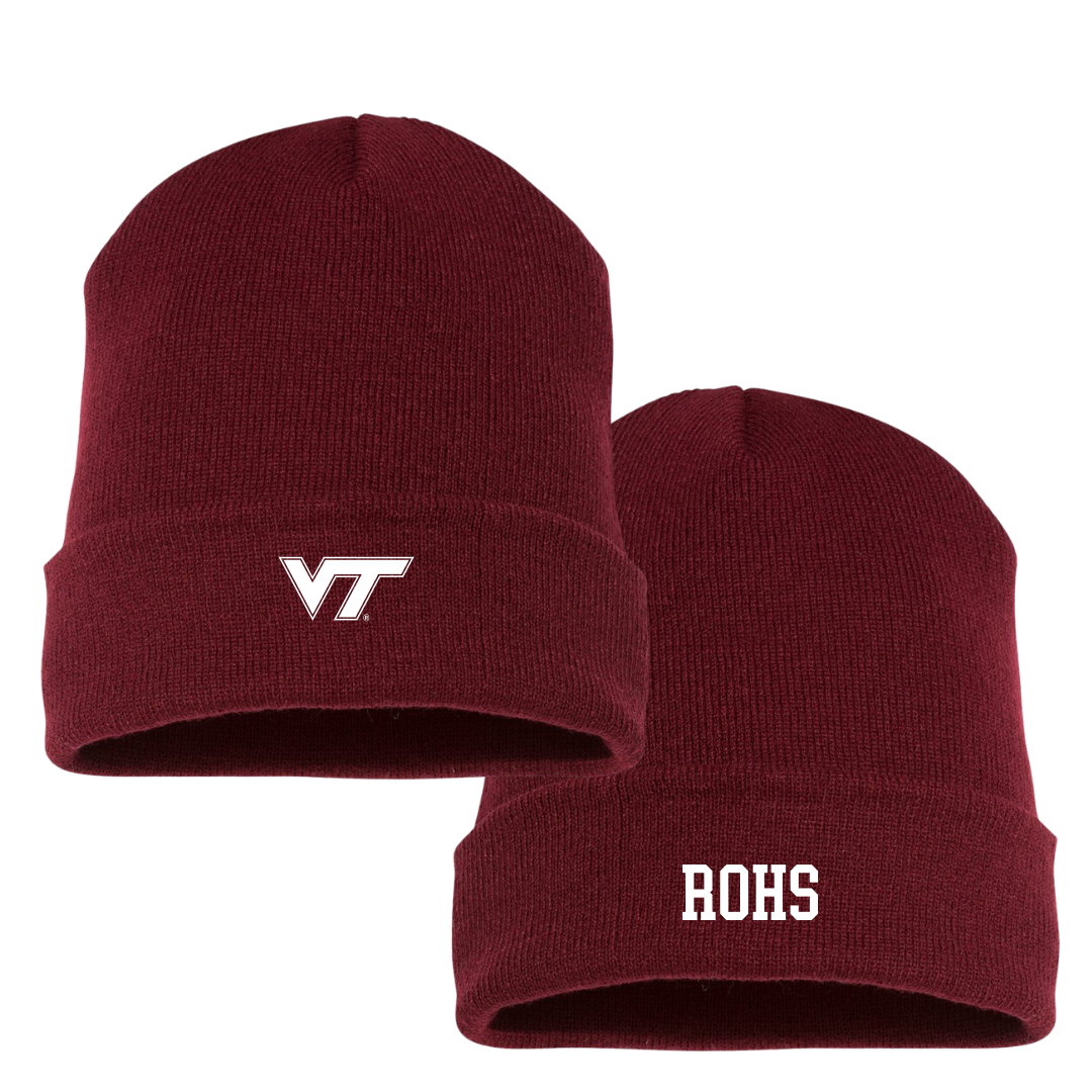 Virginia Tech Softball Maroon Beanie - #55 Annika Rohs