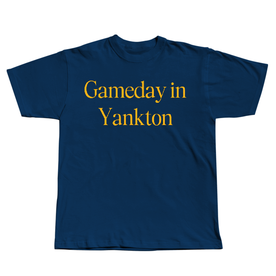 Mount Marty University Softball Navy Gameday Tee - #16 Viannca Martin