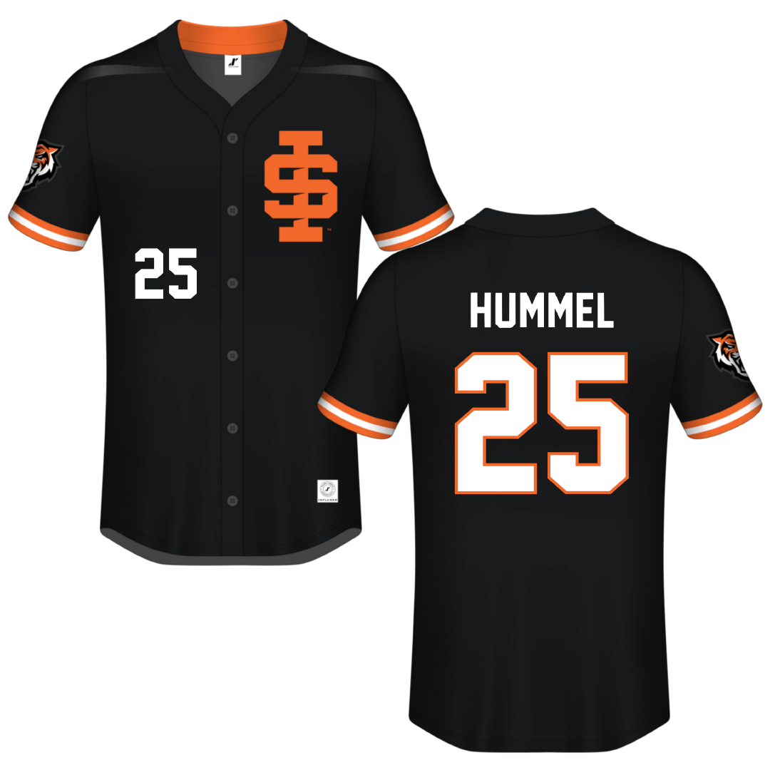 Idaho State University Black Button-Down Jersey - #25 Hayden Hummel