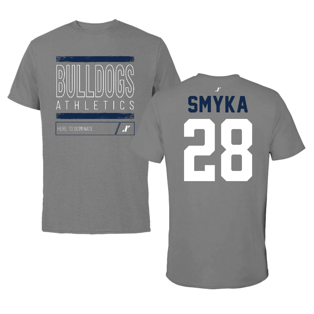 Butler University Lacrosse Dark Gray Dominate Performance Tee - #28 Katie Smyka