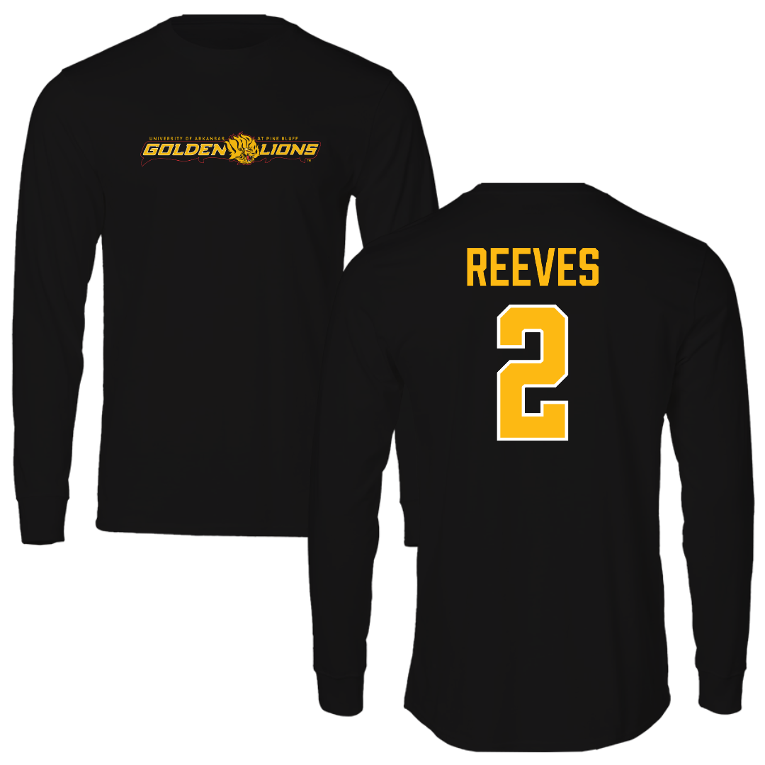 University of Arkansas-Pine Bluff Volleyball Black Performance Long Sleeve - #2 Haley Reeves