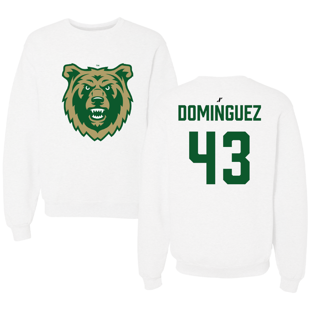 Rocky Mountain College Football White Crewneck - #43 Daniel Dominguez