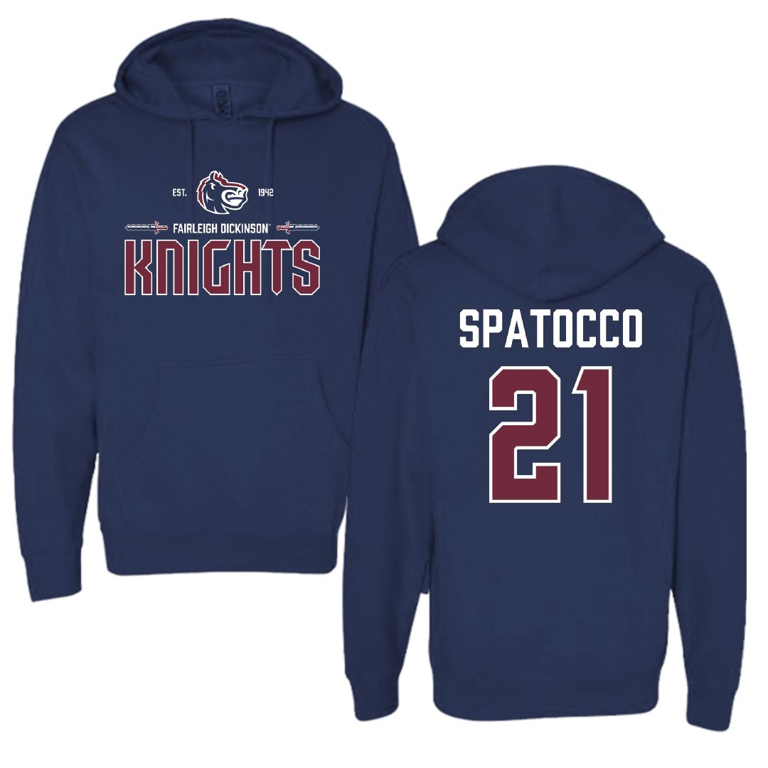 Fairleigh Dickinson University-Metropolitan Campus Softball Navy General Hoodie - #21 Sofia Spatocco