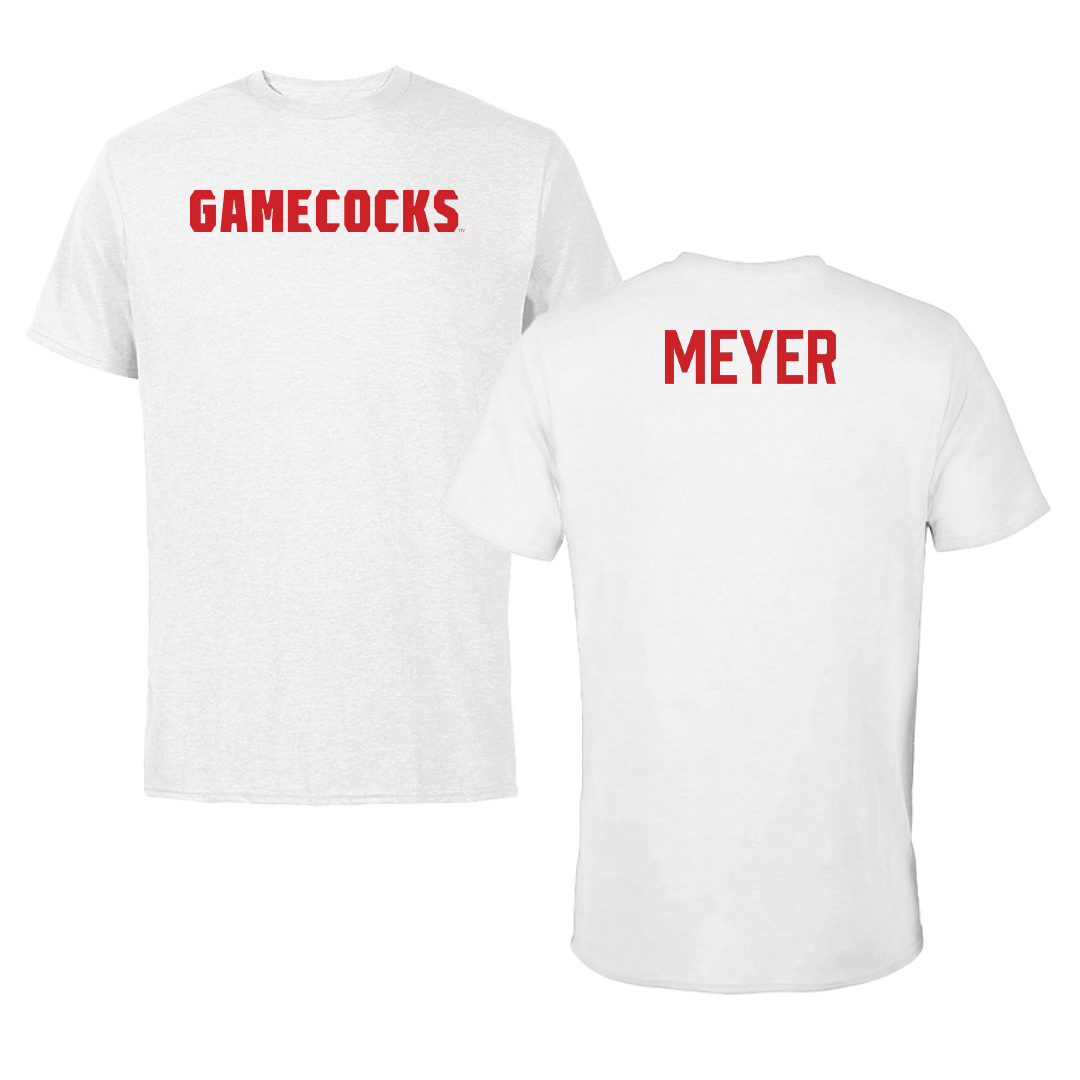 Jacksonville State University TF and XC White Tee - Caden Meyer