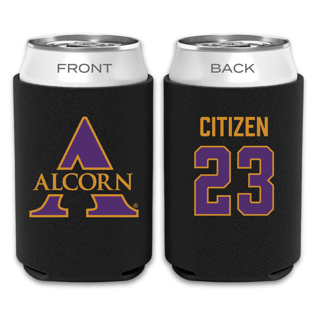Alcorn State University Football Black Can Cooler - #23 Tylon Citizen