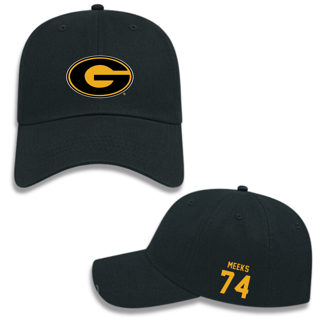 Grambling State University Football Black Hat - #74 Darius Meeks