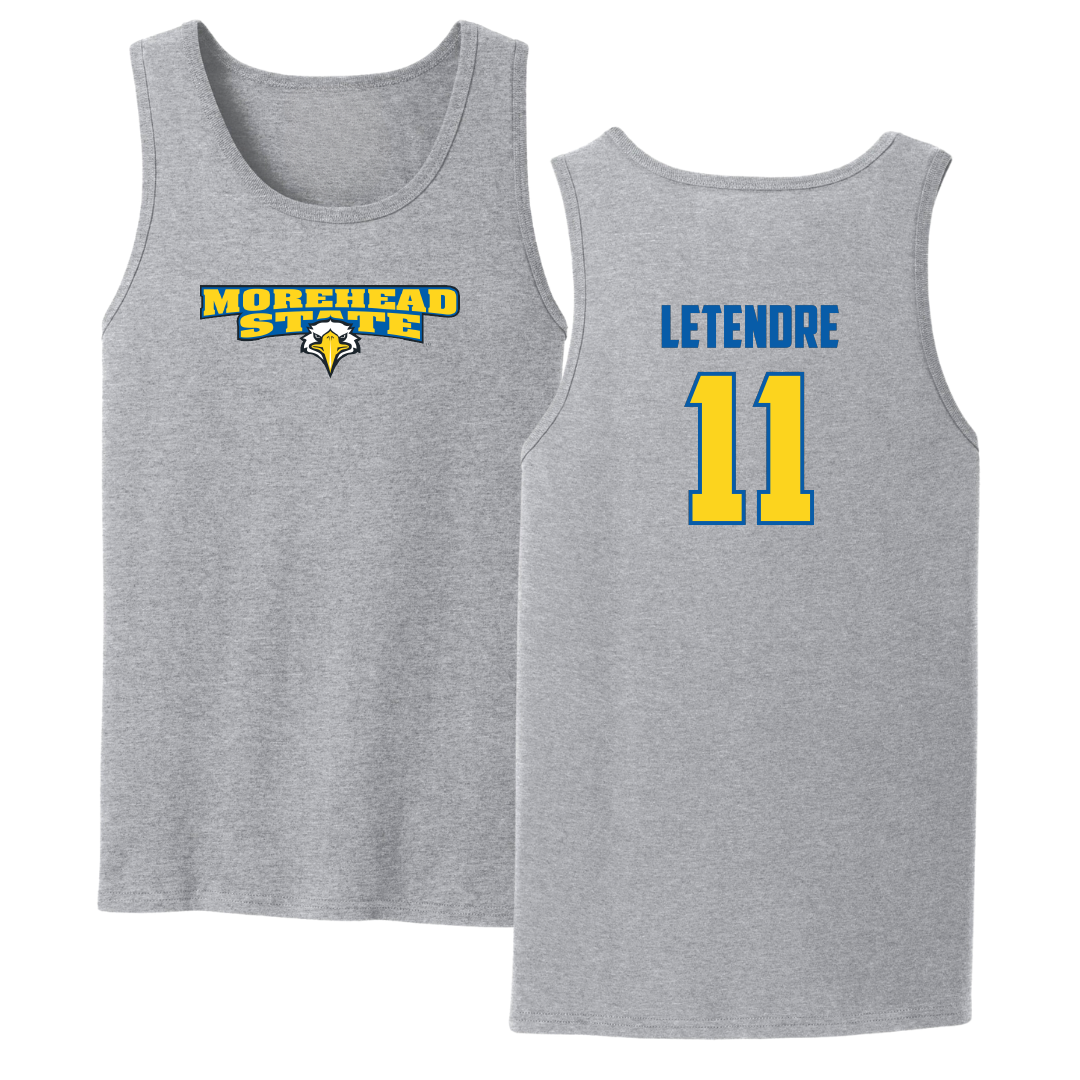 Morehead State University Softball Sport Gray Tank Top - #11 Noemye Letendre