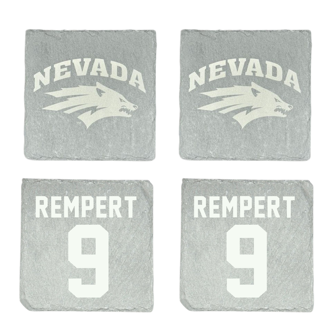 University of Nevada Football Stone Coaster (4 Pack)  - #9 Nick Rempert