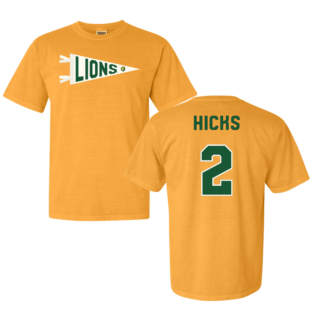Southeastern Louisiana University Beach Volleyball Gold Pennant Comfort Colors Tee - #2 Makayla Hicks
