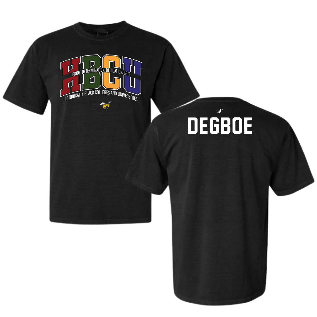 Alabama State University TF and XC Black HBCU Comfort Colors Tee - Angelique Degboe