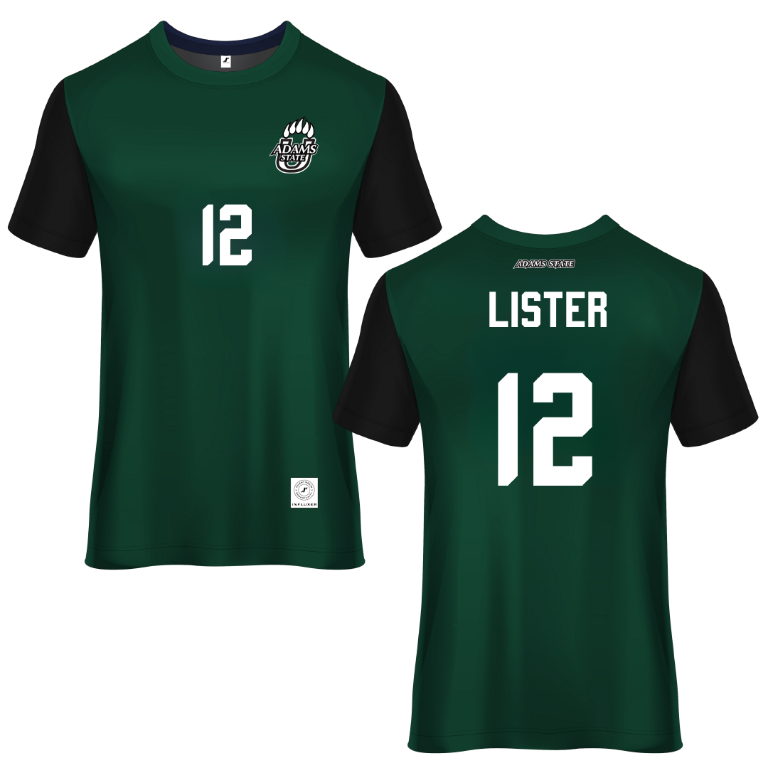 Adams State University Green Soccer Jersey - #12 Aja Lister