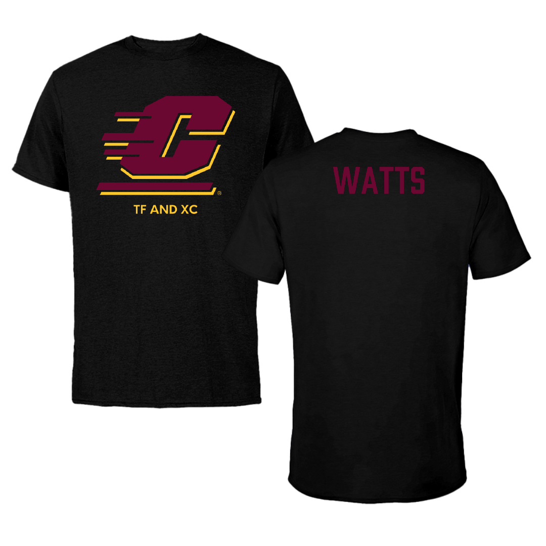 Central Michigan University TF and XC Black Tee - Robyn Watts