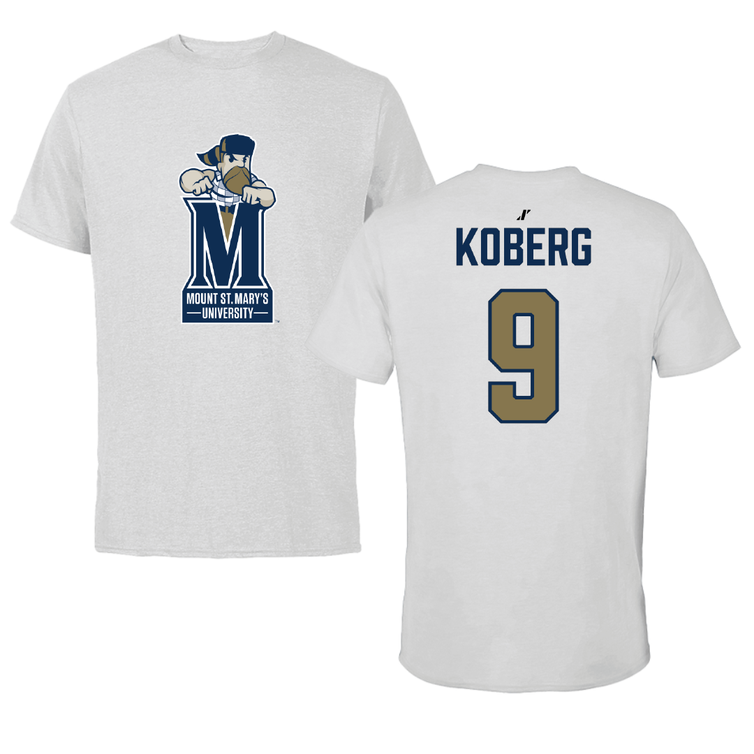 Mount St. Mary's University Softball Light Gray Performance Tee - #9 Grace Koberg