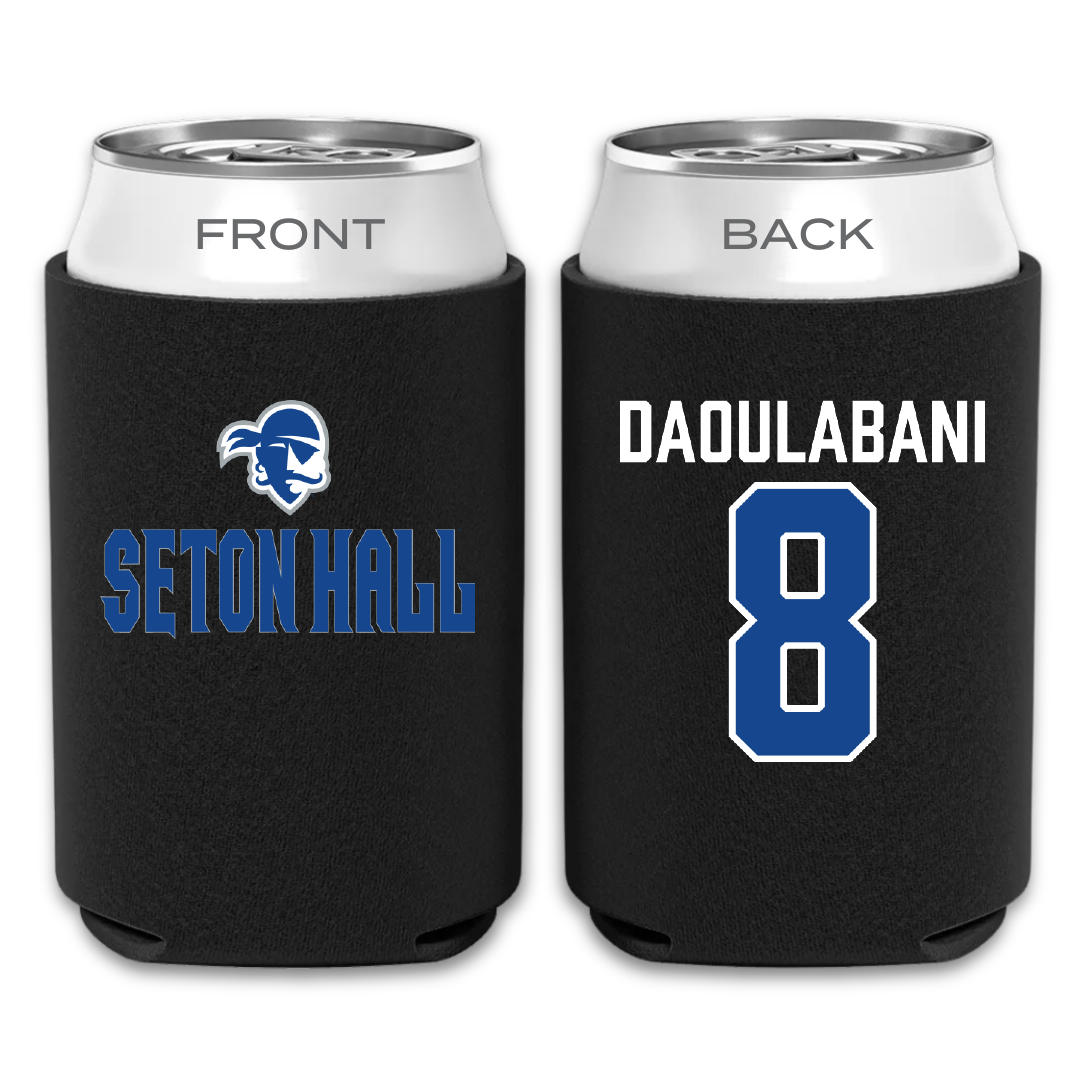 Seton Hall University Rugby Black Can Cooler - #8 Michael Daoulabani