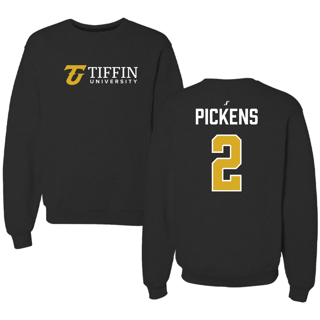 Tiffin University Basketball (M) Black Crewneck - #2 Jamarri Pickens