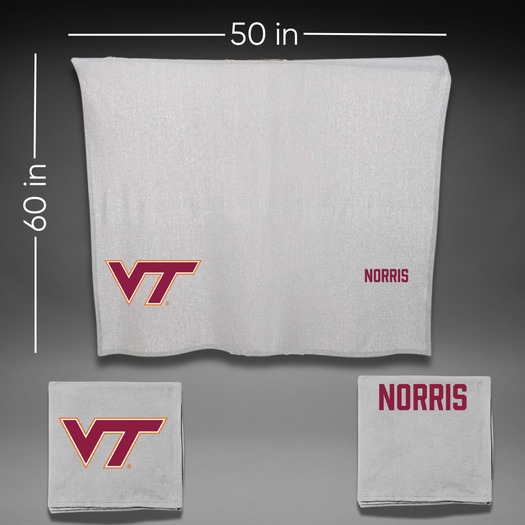 Virginia Tech Dance Gray Blanket - Brookelyn Norris