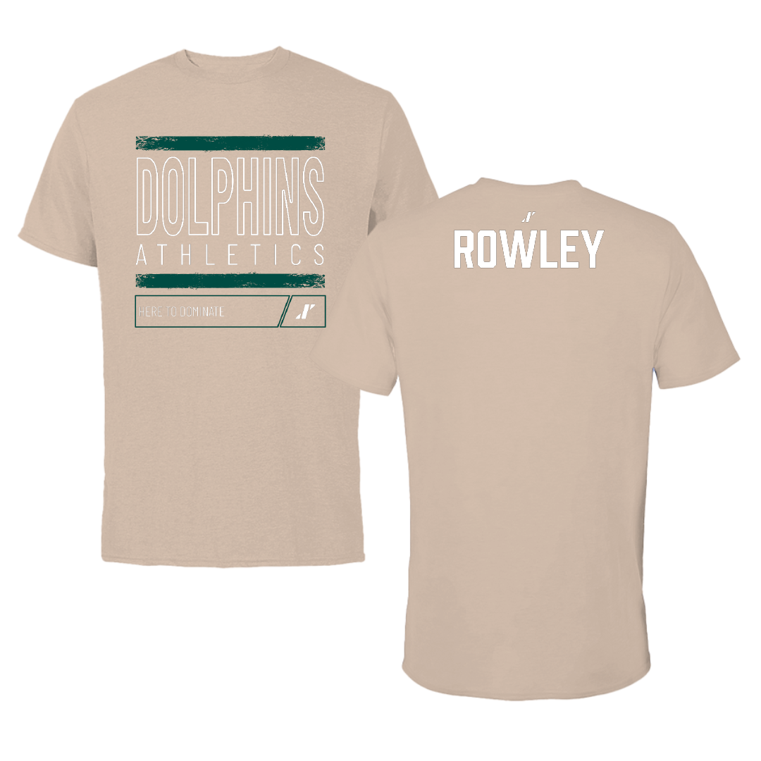 Jacksonville University Rowing (W) Tan Dominate Tee - Kennedy Rowley