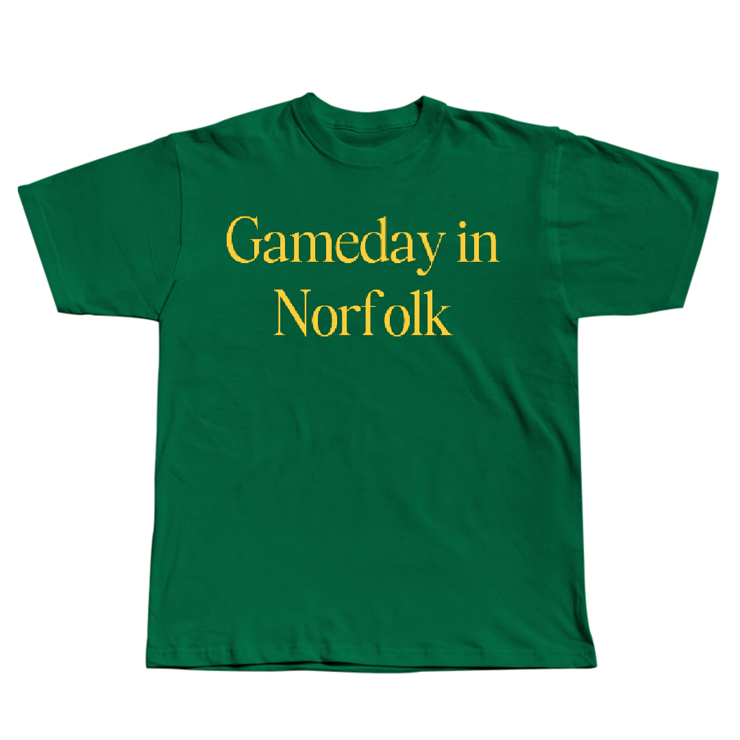 Norfolk State University Football Green Gameday Tee - #37 Kaleb Broadbent