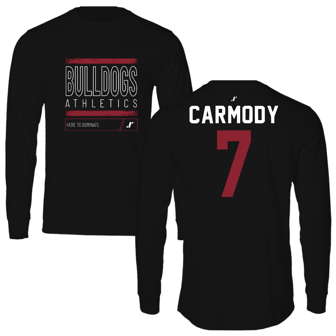 Dean College Volleyball Black Dominate Long Sleeve - #7 Preston Carmody